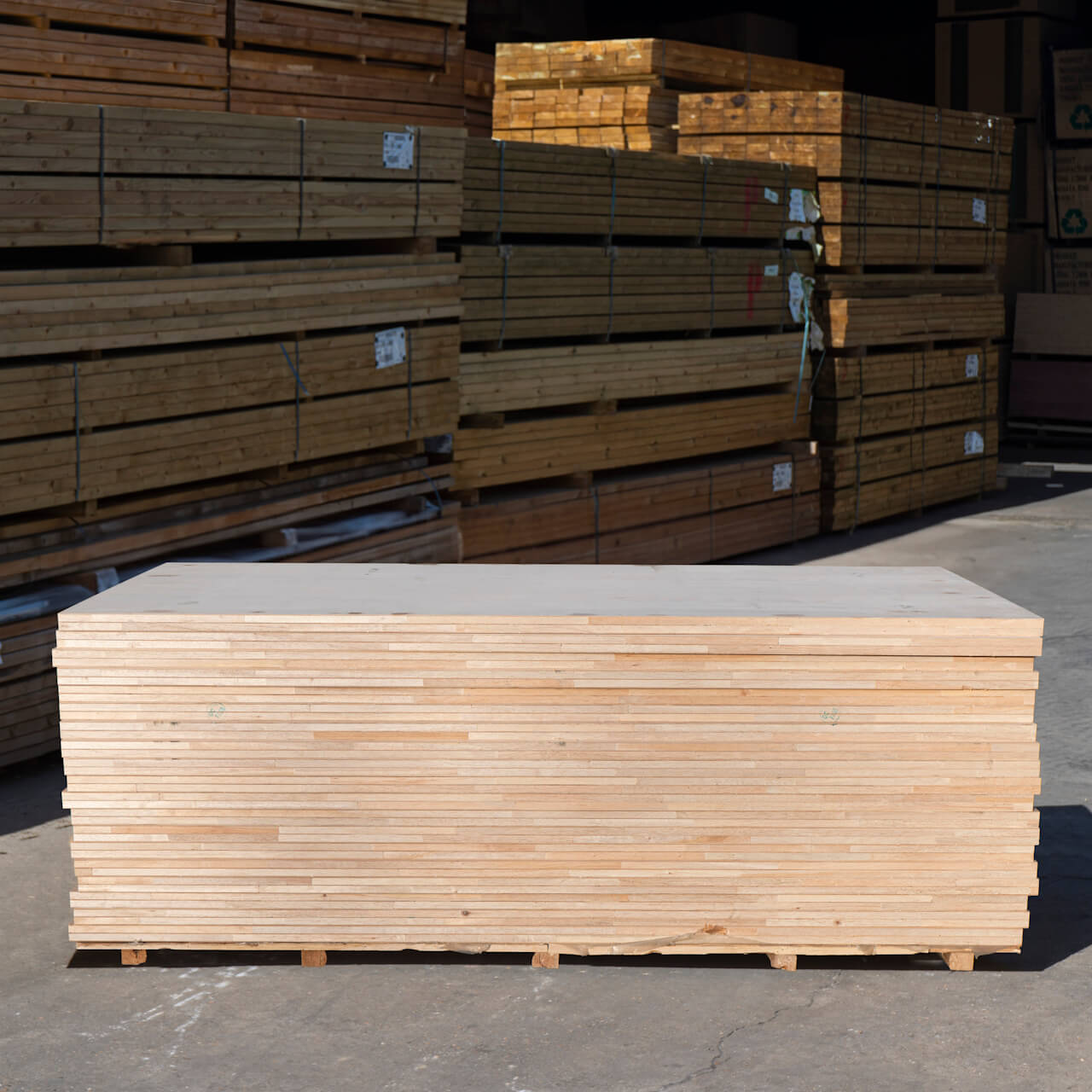 44mm Plywood FD30 Solid Core Fire Door Blank - 2135mm x 915mm (7' x 3')