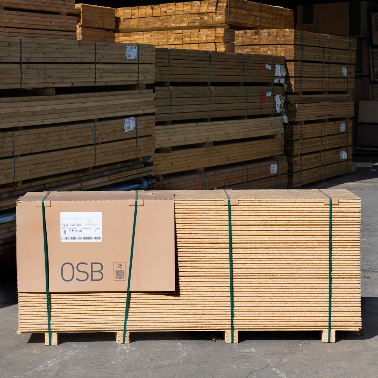 18mm OSB3 Tongue And Groove 2400mm x 600mm (8′ x 2′)