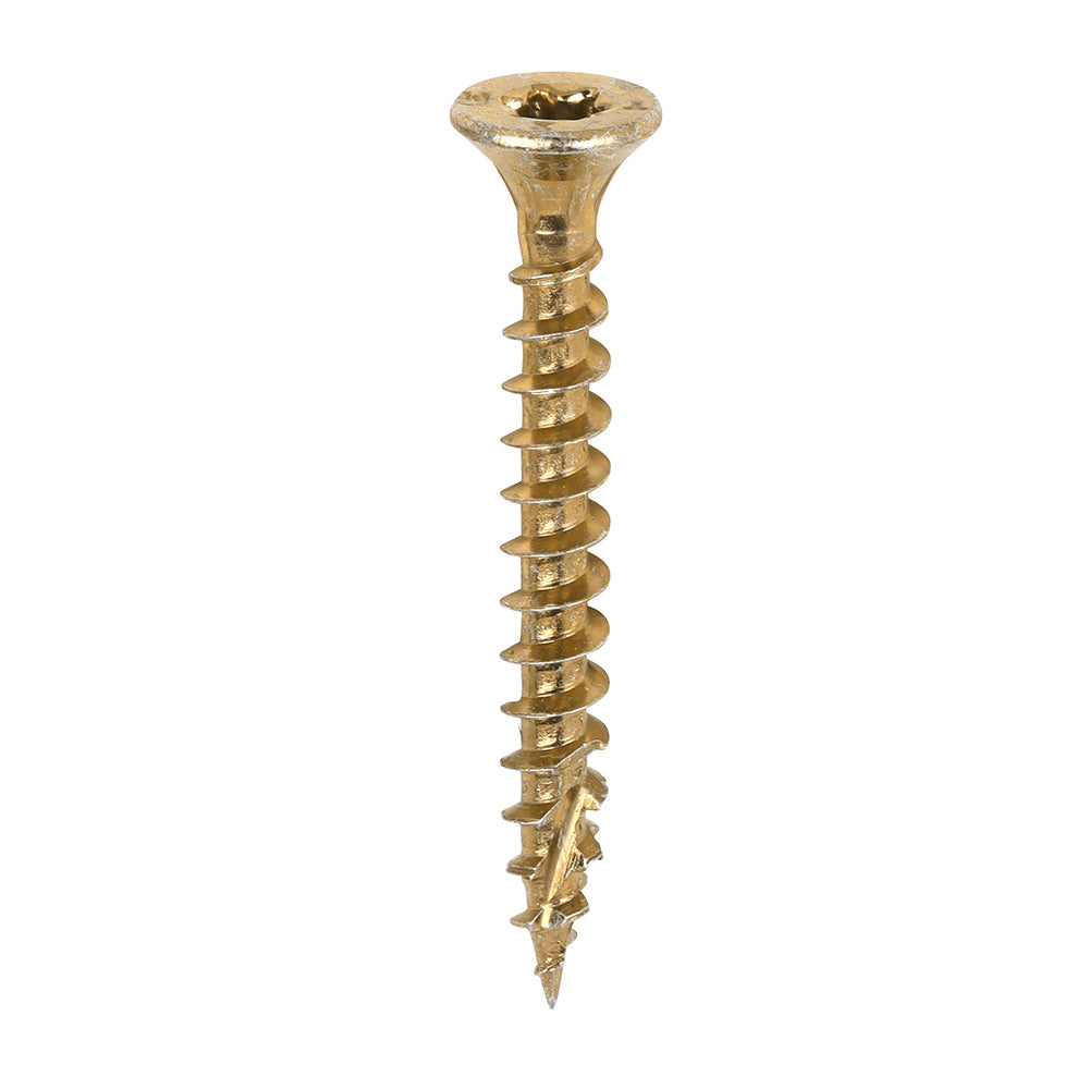 C2 Clamp-Fix - TX - Double Countersunk with Ribs - Twin-Cut - Yellow - 4.0mm x 35mm - 200 Pack