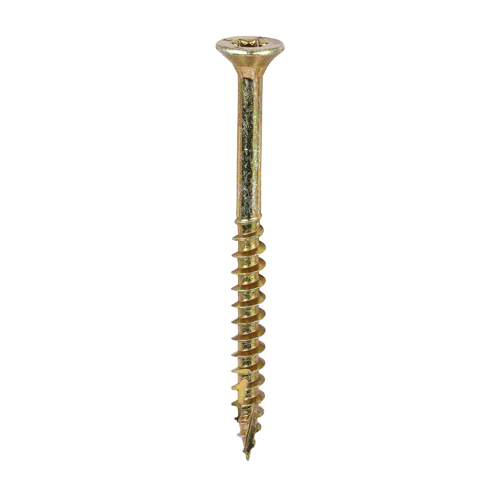 C2 Clamp-Fix - TX - Double Countersunk with Ribs - Twin-Cut - Yellow - 4.0mm x 50mm  - 800 Pack