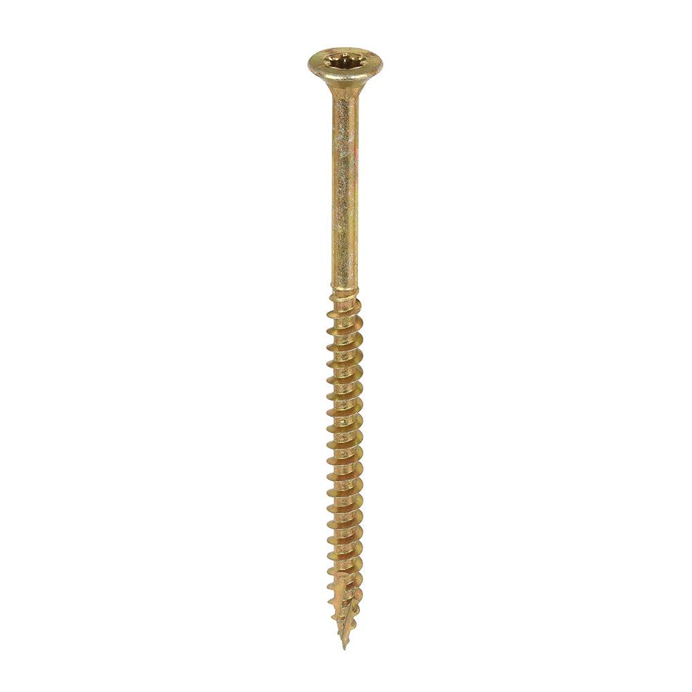 C2 Clamp-Fix - TX - Double Countersunk with Ribs - Twin-Cut - Yellow - 4.5mm x 80mm  - 200 Pack