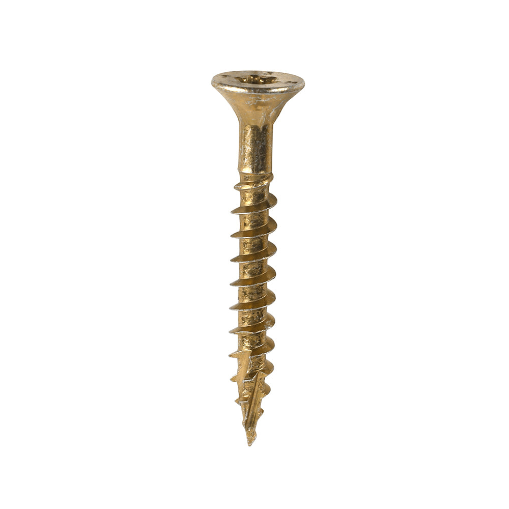 C2 Clamp-Fix - TX - Double Countersunk with Ribs - Twin-Cut - Yellow - 5.0mm x 40mm  - 200 Pack