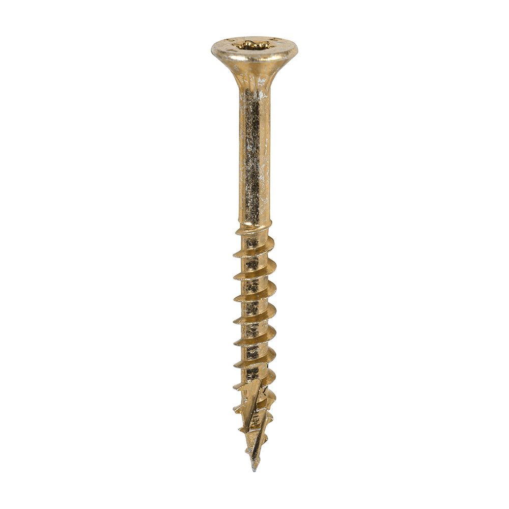 C2 Clamp-Fix - TX - Double Countersunk with Ribs - Twin-Cut - Yellow - 5.0mm x 50mm  - 600 Pack