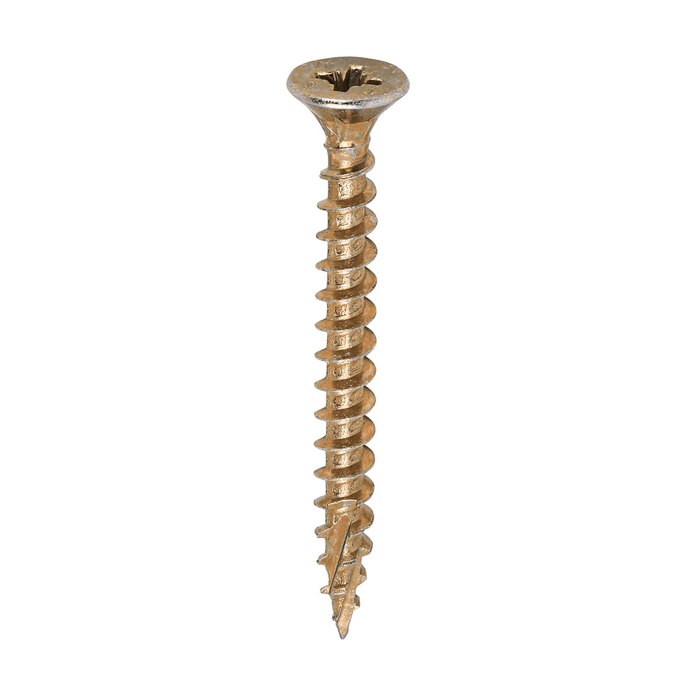 C2 Strong-Fix - PZ - Double Countersunk - Twin-Cut - Yellow- 5.0mm x 50mm - 600 Pack