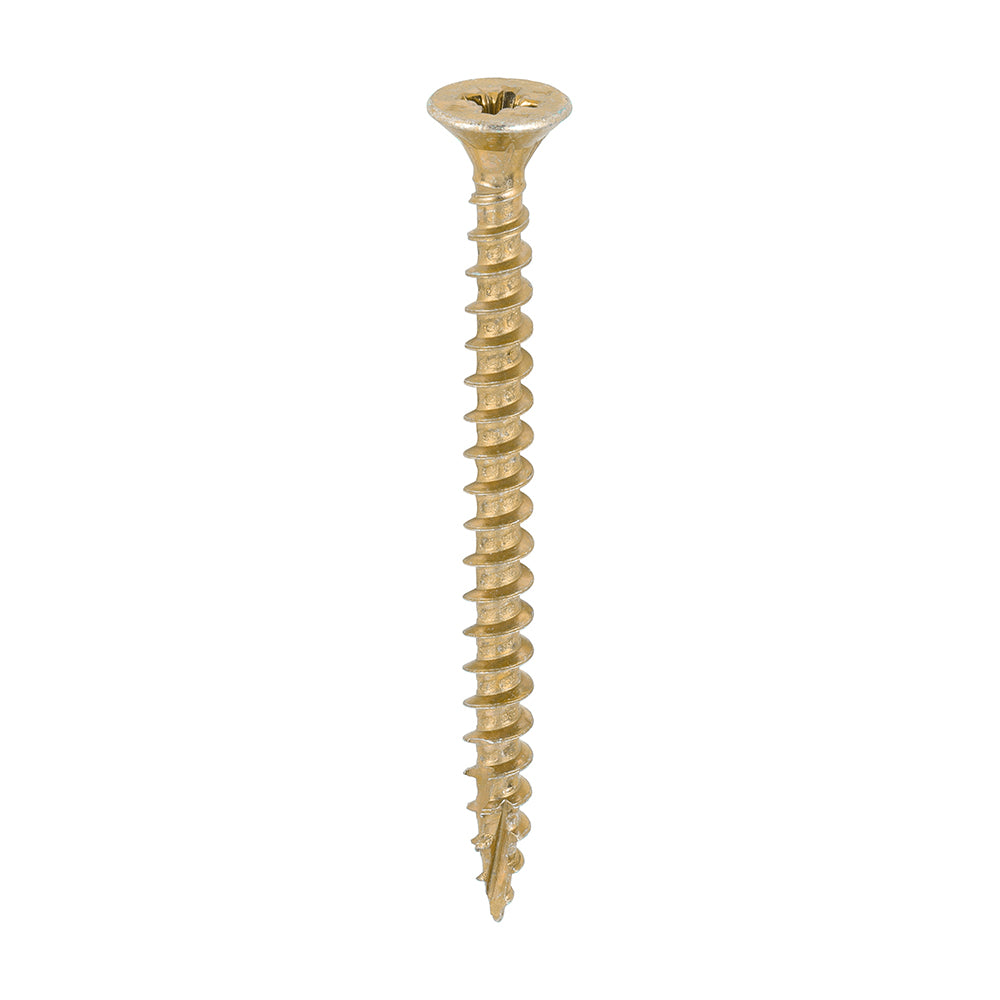 C2 Strong-Fix - PZ - Double Countersunk - Twin-Cut - Yellow- 5.0mm x 60mm - 400 Pack