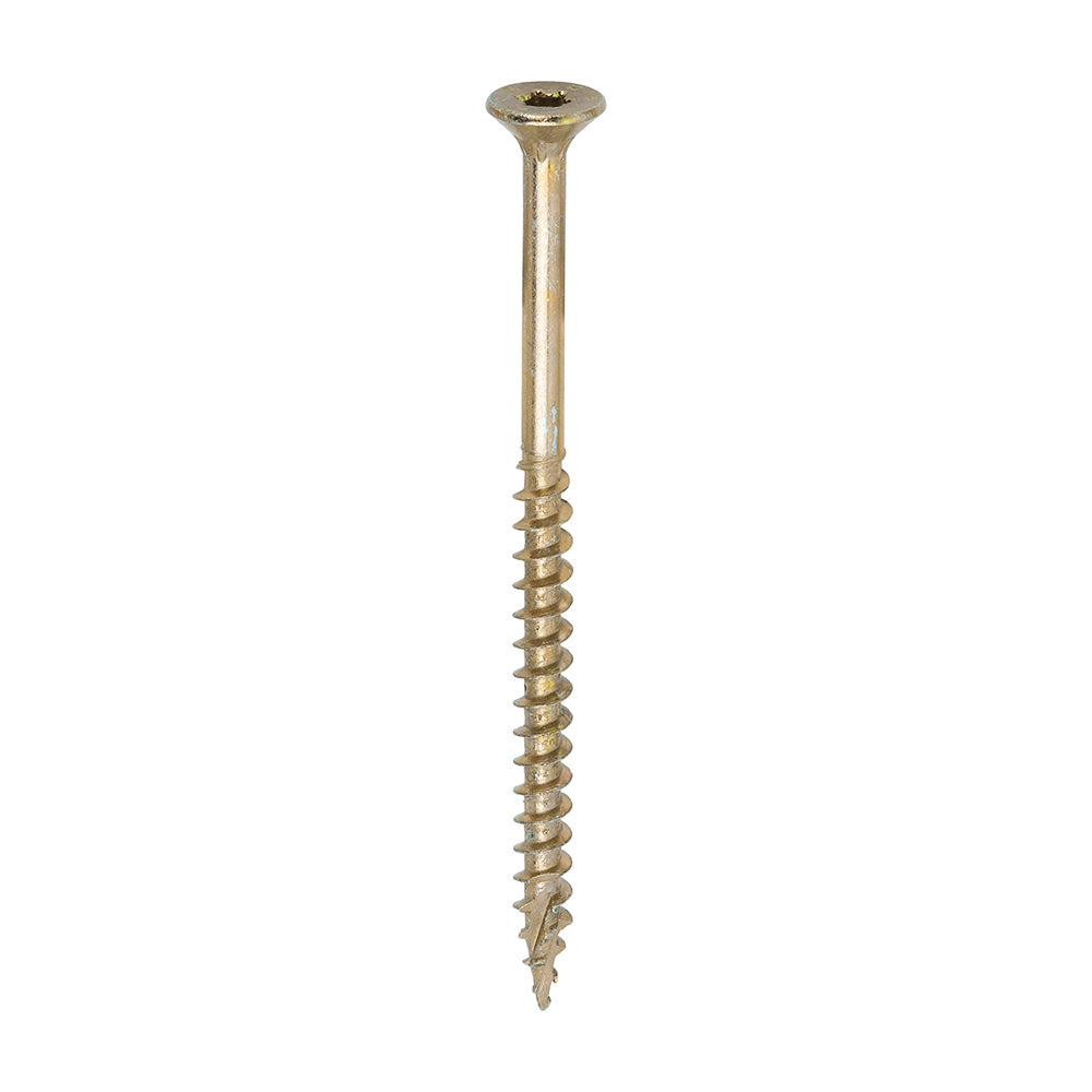 C2 Clamp-Fix - TX - Double Countersunk with Ribs - Twin-Cut - Yellow - 5.0mm x 80mm  - 200 Pack