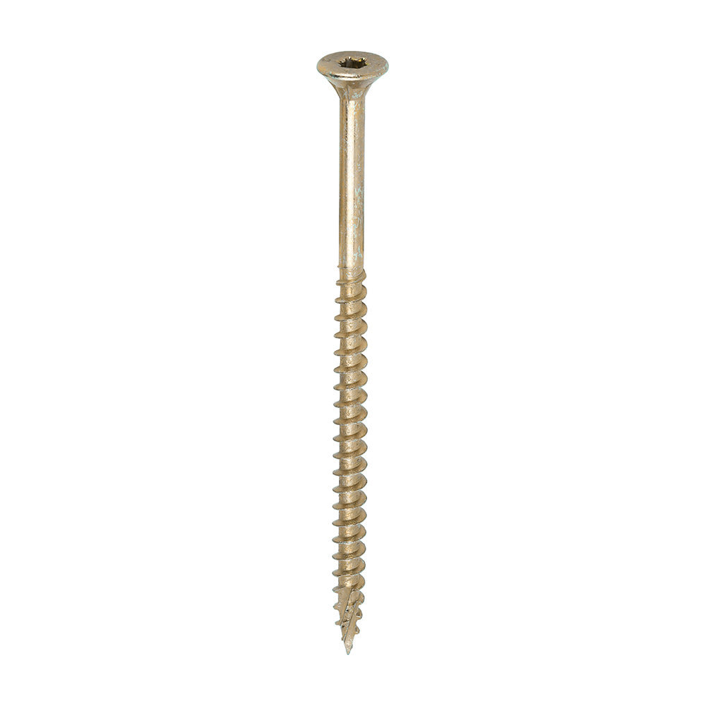 C2 Clamp-Fix - TX - Double Countersunk with Ribs - Twin-Cut - Yellow - 5.0mm x 90mm  - 100 Pack
