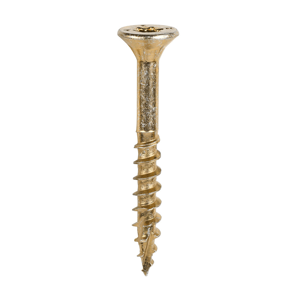 C2 Clamp-Fix - TX - Double Countersunk with Ribs - Twin-Cut - Yellow - 6.0mm x 50mm  - 200 Pack