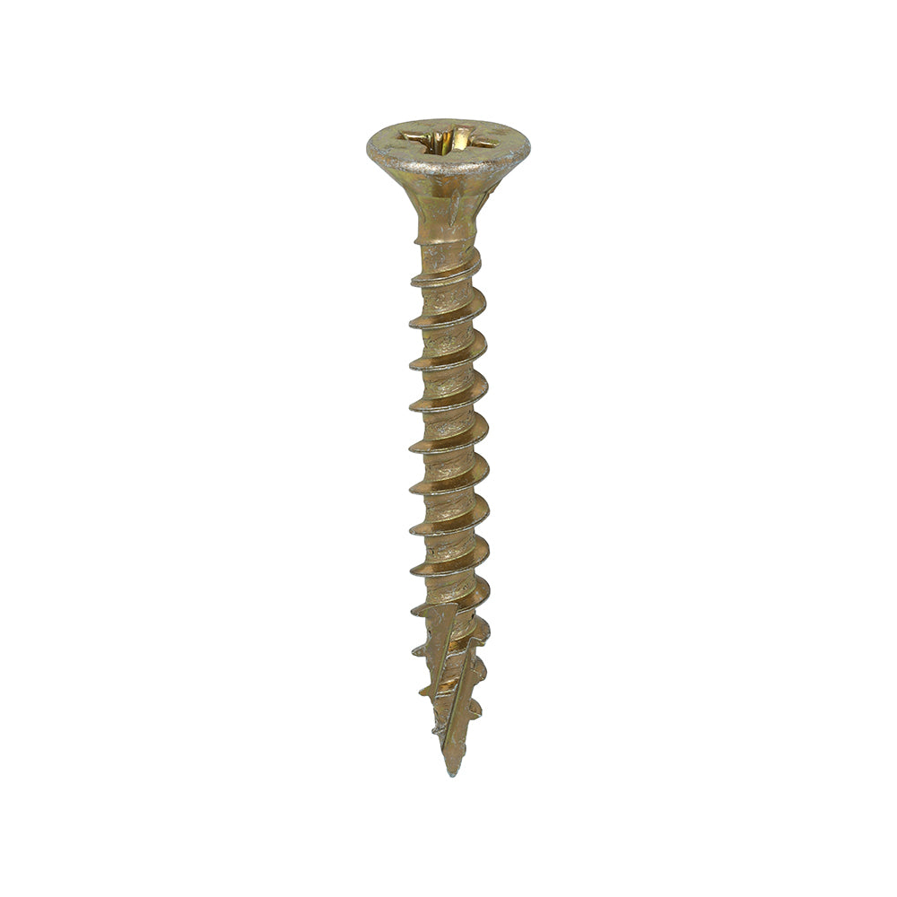 C2 Strong-Fix - PZ - Double Countersunk - Twin-Cut - Yellow - 6.0mm x 50mm - 200 Pack
