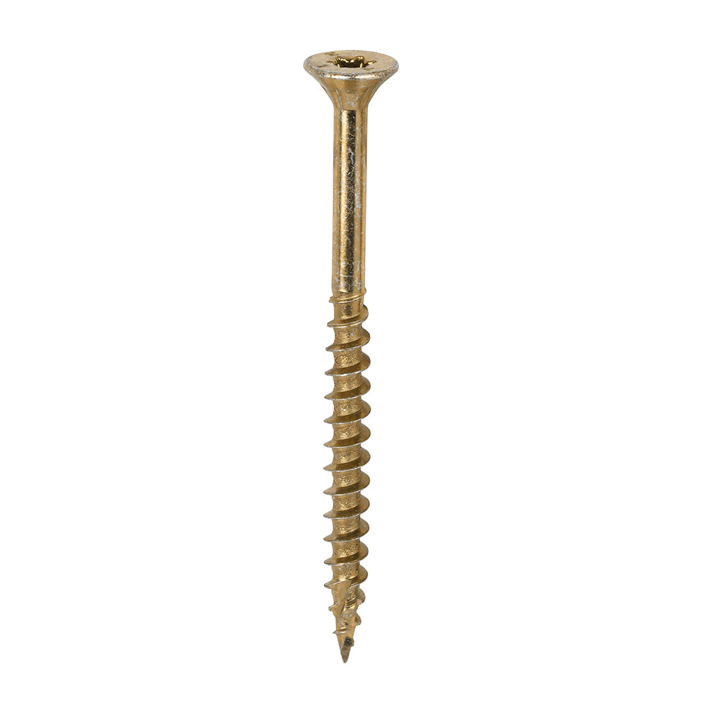 C2 Clamp-Fix - TX - Double Countersunk with Ribs - Twin-Cut - Yellow - 6.0mm x 80mm  - 200 Pack