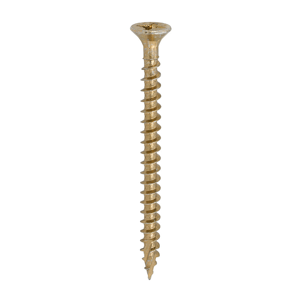C2 Strong-Fix - PZ - Double Countersunk - Twin-Cut - Yellow - 6.0mm x 80mm - 200 Pack