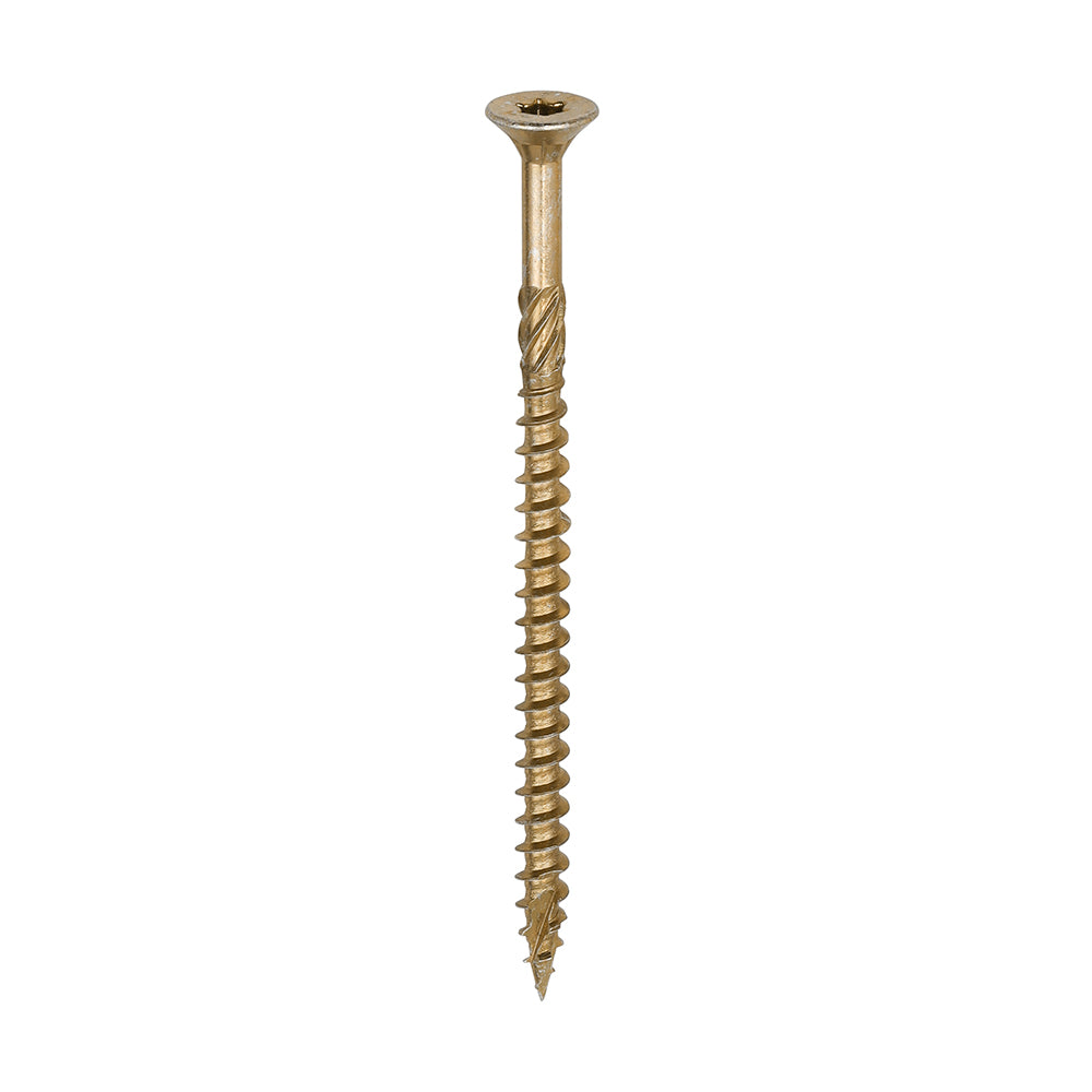 C2 Clamp-Fix - TX - Double Countersunk with Ribs - Twin-Cut - Yellow - 6.0mm x 100mm  - 100 Pack
