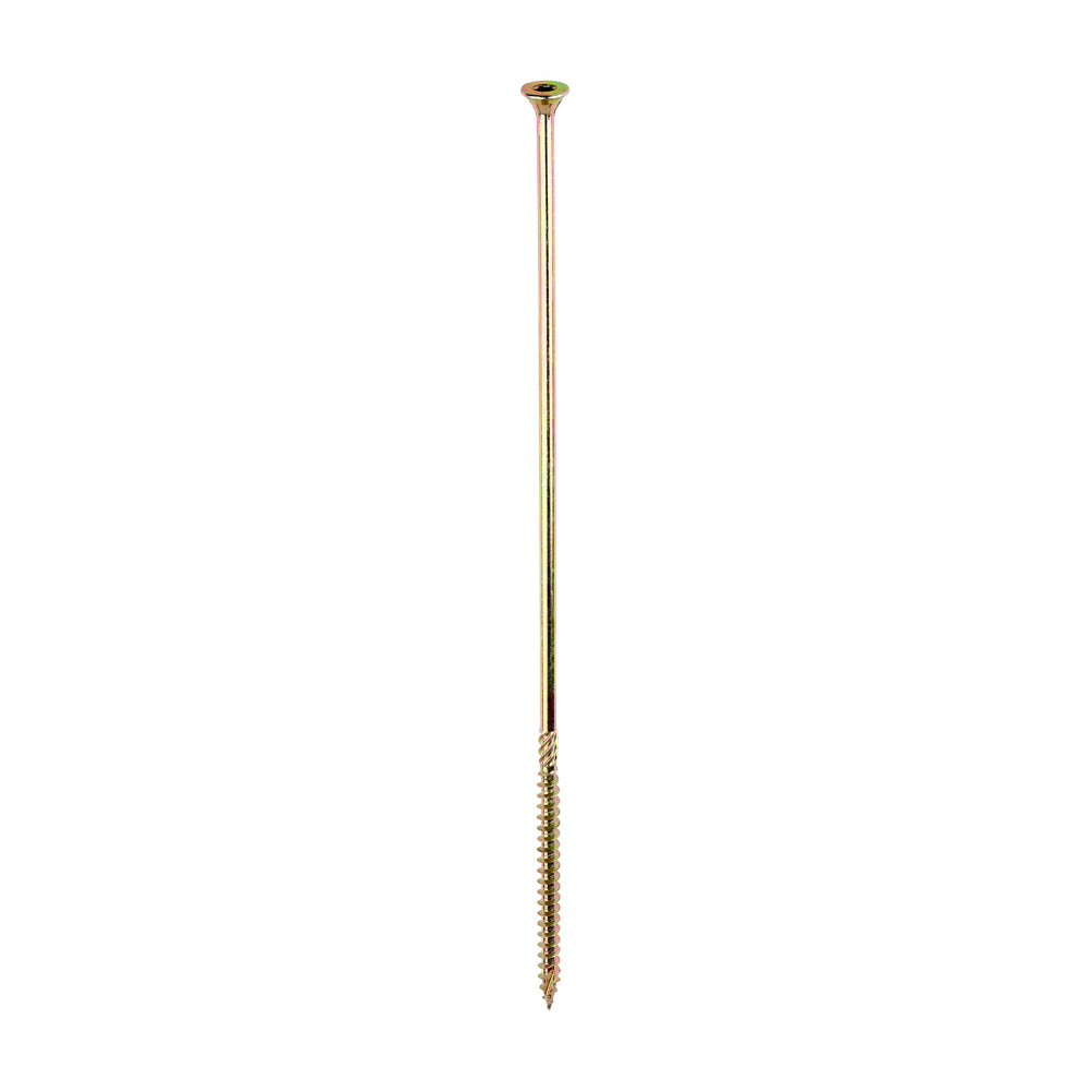 C2 Clamp-Fix - TX - Double Countersunk with Ribs - Twin-Cut - Yellow - 6.0mm x 250mm  - 100 Pack