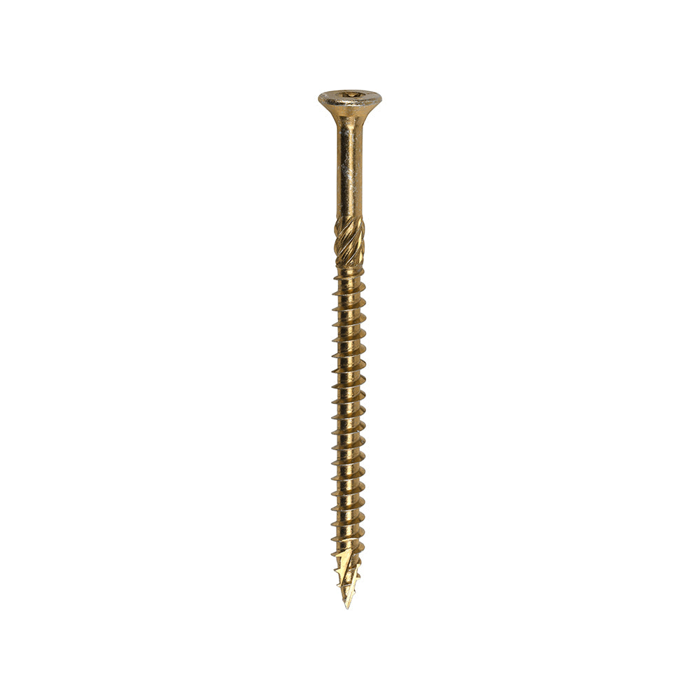 C2 Clamp-Fix - TX - Double Countersunk with Ribs - Twin-Cut - Yellow - 8.0mm x 120mm  - 50 Pack