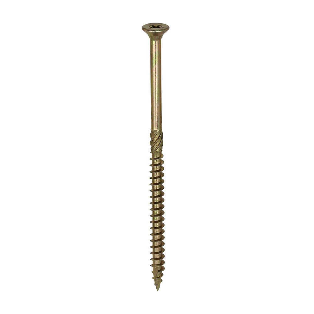 C2 Clamp-Fix - TX - Double Countersunk with Ribs - Twin-Cut - Yellow - 8.0mm x 150mm  - 50 Pack