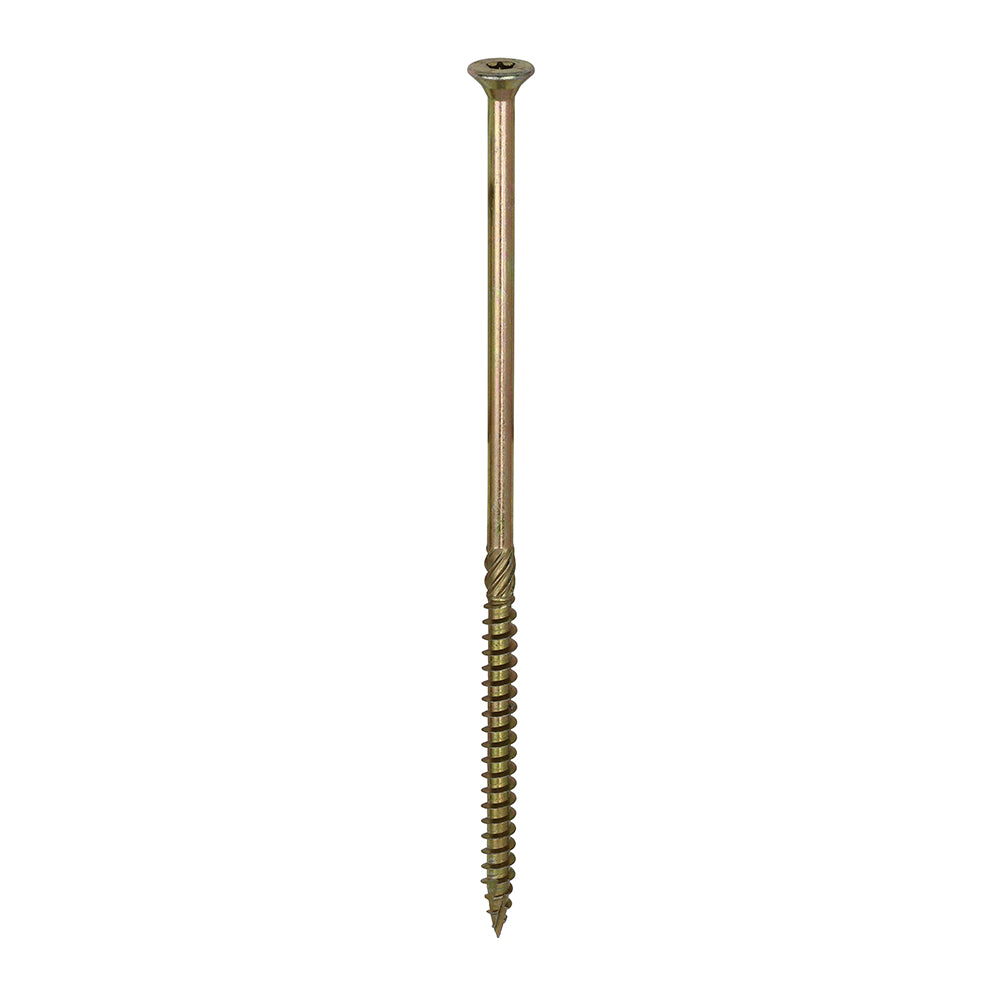 C2 Clamp-Fix - TX - Double Countersunk with Ribs - Twin-Cut - Yellow - 8.0mm x 200mm  - 50 Pack