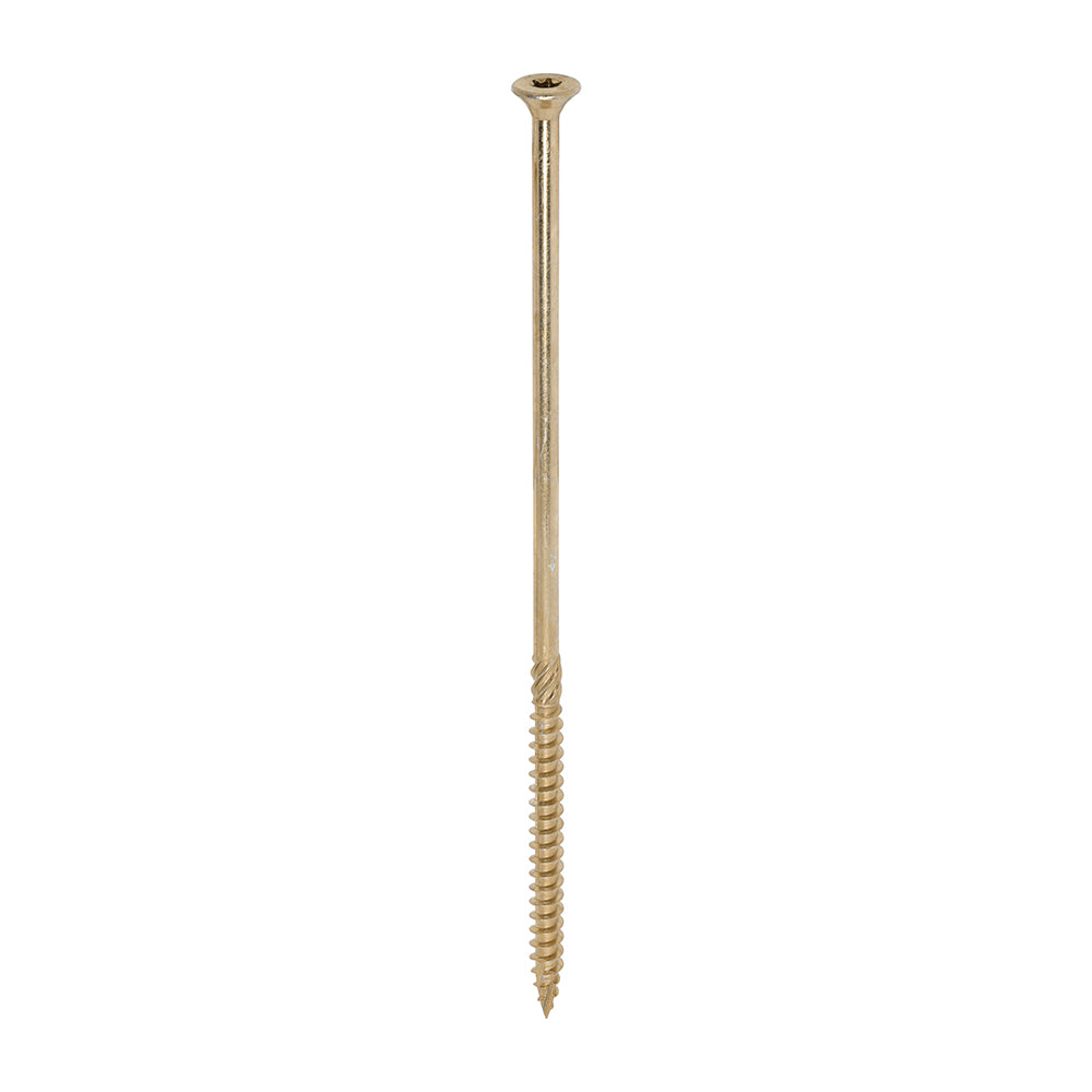 C2 Clamp-Fix - TX - Double Countersunk with Ribs - Twin-Cut - Yellow - 8.0mm x 225mm  - 50 Pack