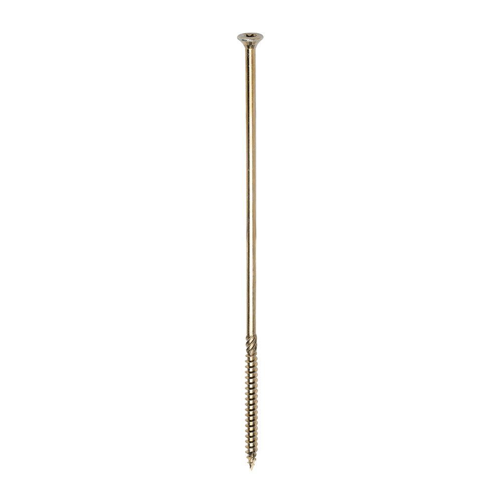 C2 Clamp-Fix - TX - Double Countersunk with Ribs - Twin-Cut - Yellow - 8.0mm x 275mm  - 25 Pack
