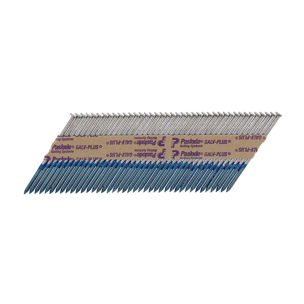 Paslode IM360Ci Nails & Fuel Cells Retail Pack - Ring Shank - Galvanised + - 141079 -2.8 x 63/1CFC - 1100 Box