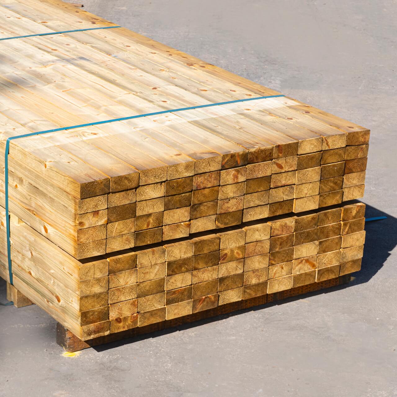 47mm x 100mm C24 Treated Carcassing Timber (4" x 2")