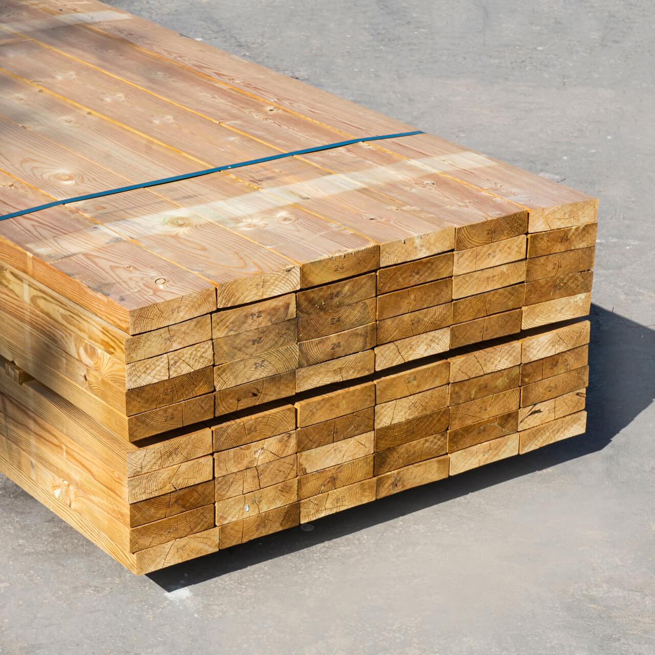 47mm x 175mm C24 Treated Carcassing Timber (7" x 2")